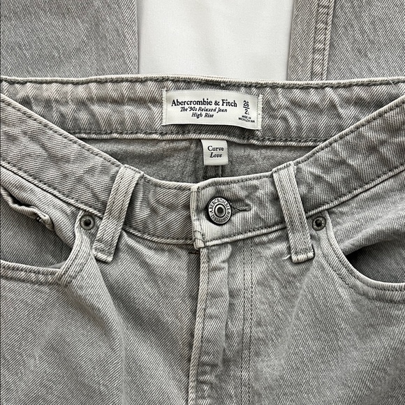 Abercrombie & Fitch Gray Straight Leg Jeans - Picture 2 of 3